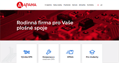 Desktop Screenshot of apama.cz